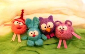 Сухое валяние игрушек для начинающих