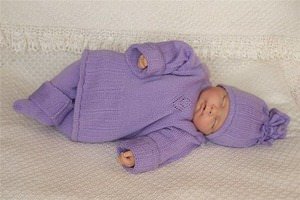 Костюм спицами для новорожденного 3 месяцев